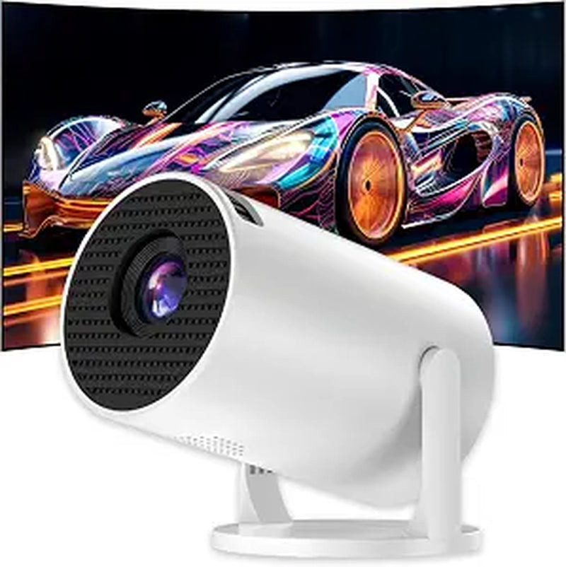 V4 Mini Projector, Portable Smart Projector with 2.4G Wifi