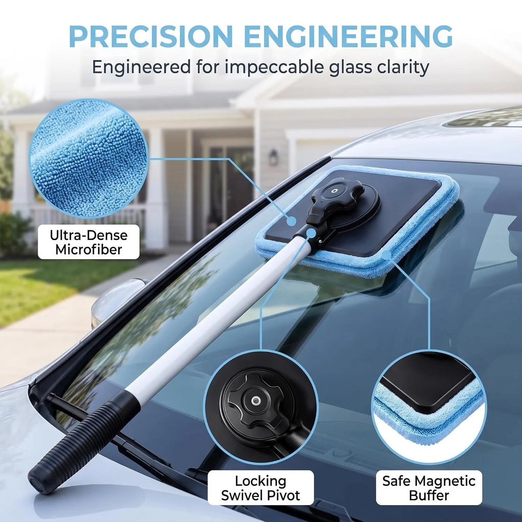 Dual Magnetic Car Windshield Cleaner.Dual Side Car Glass Cleaner